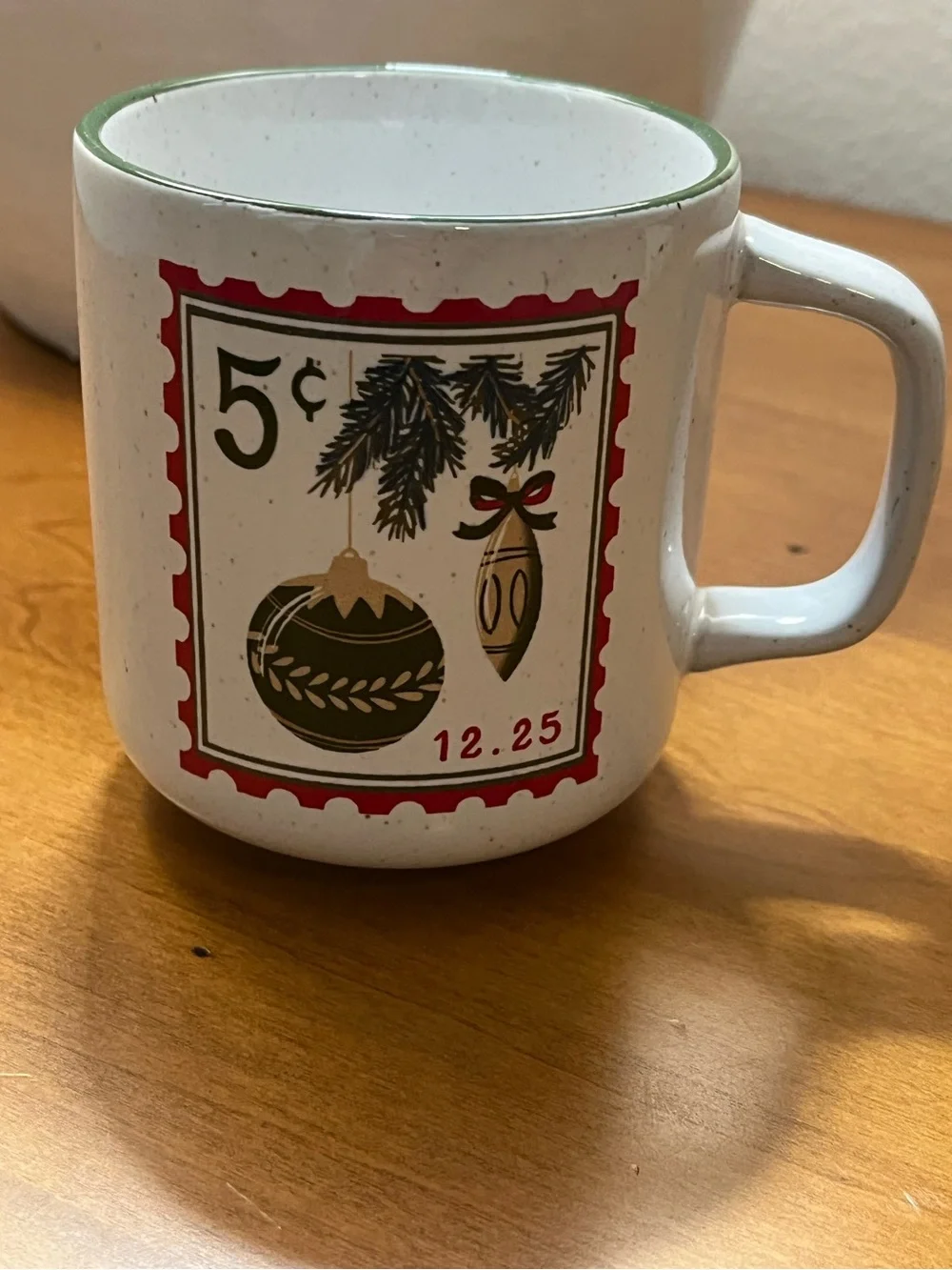 Hearth & Hand with Magnolia 13oz Stoneware Christmas Vintage Stamp Mug - Picture 2 of 5